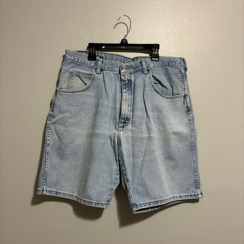 Wrangler Silver Edition Denim Jorts Men’s Size 34 Light Wash Vintage Fit